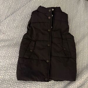 Jessica Simpson Black Quilted Vest